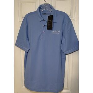 Hendrick Automotive Group Mens Blue Hydrovent Polo Shirt Polyester Size M NWT